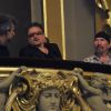 Bono et The Edge aux premières loges pour le concert de Patti Smith à l'Opéra de Monte-Carlo, le 17 septembre 2012.