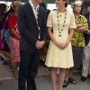 Le duc et la duchesse de Cambridge en visite officielle à Tuvalu le 18 septembre 2012.