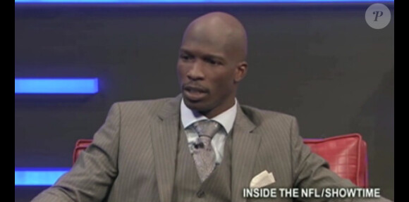 Chad Johnson dans l'émission Inside the NFL sur Showtime en septembre 2012, évoquant notamment son altercation violente avec son ex-femme Evelyn Lozada et leur divorce.