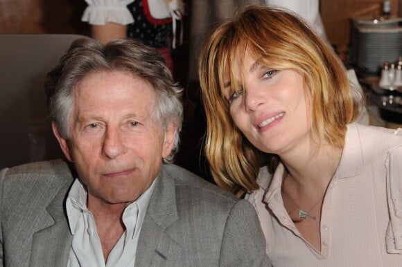Roman Polanski et sa femme Emmanuelle Seigner à Paris le 15 mars 2012
