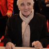 Charles Aznavour au salon du livre, Paris, le 17 mars 2012.