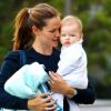 Jennifer Garner et son adorable garçon Samuel, à Los Angeles, le 22 septembre 2012