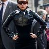 Lady Gaga à Paris lors de son arrivée au Sephora des Champs Elysées dans un look futuriste le 23 septembre 2012