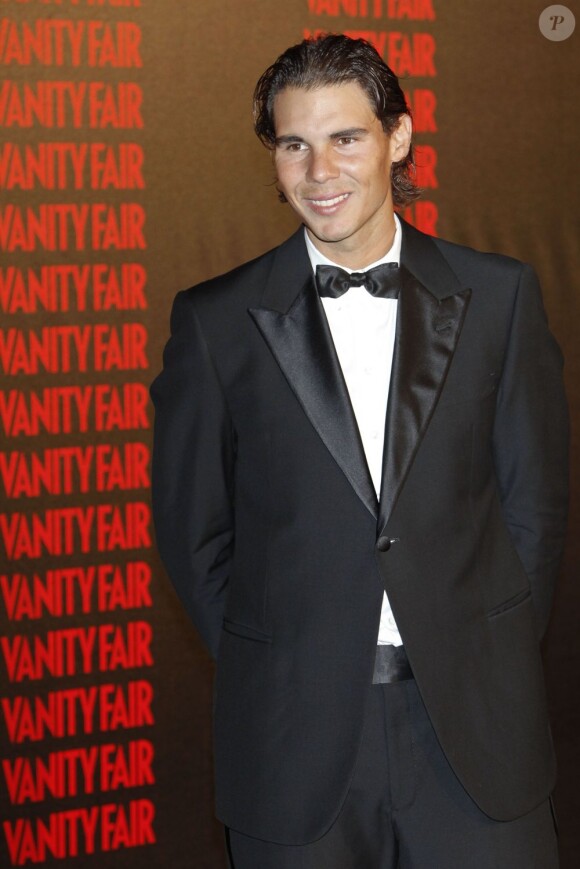 Rafael Nadal lors d'une soirée organisée par Vanity Fair à l'ambassade d'Italie à Madrid le 17 septembre 2012