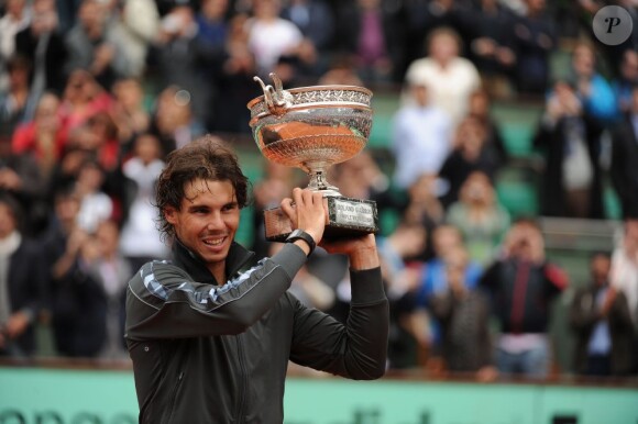 Rafael Nadal après sa septième victoire à Roland-Garros le 11 juin 2012