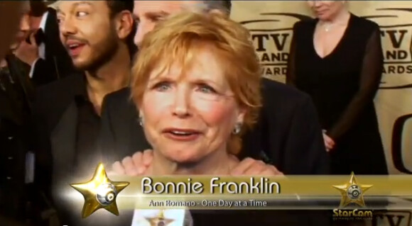 Bonnie Franklin en interview pour Starcam au printemps 2012. L'ancienne héroïne de Au fil de nos jours a fait savoir en septembre 2012 qu'elle souffrait d'un cancer du pancréas.