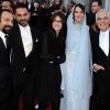 Asghar Farhadi, Leila Hatami et Peyman Maadi aux Oscars en février 2012.