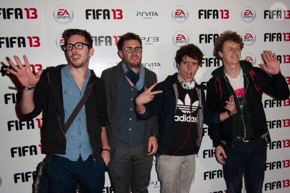 Cyprien, Hugo tout seul et Norman étaient sur la feuille de match lors de la soirée de lancement FIFA 13, le 25 septembre 2012 à l'Olympia de Paris.