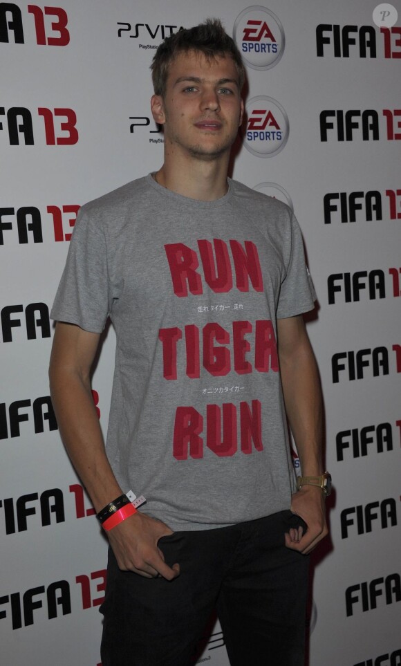 Christophe Lemaitre. Soirée de lancement FIFA 13, le 25 septembre 2012 à l'Olympia de Paris.