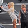 Pamela Anderson se rend aux répétitions de Dancing with the stars, le mardi 25 septembre 2012.