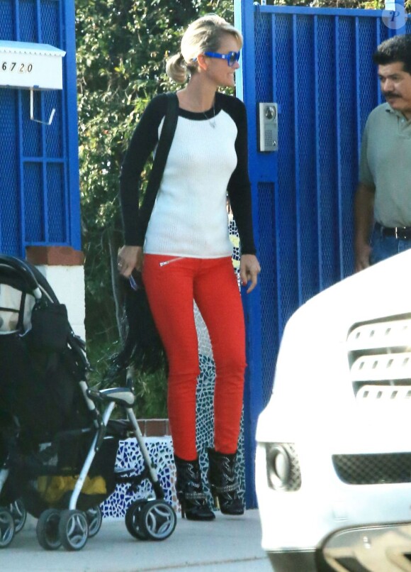 EXCLU : Laeticia Hallyday à Santa Monica, le 27 septembre 2012.