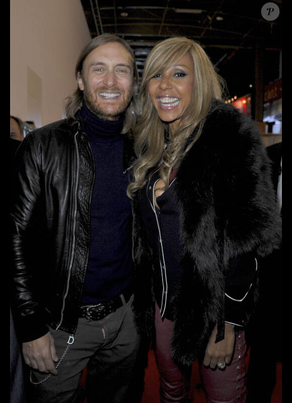 David et Cathy Guetta au Mondial de l'Auto 2012 à Paris, le jeudi 27 septembre 2012, pour présenter la Renault Twizy by David & Cathy Guetta, dont ils sont les créateurs.