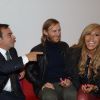 David et Cathy Guetta au Mondial de l'Auto 2012 à Paris, le jeudi 27 septembre 2012, pour présenter la Renault Twizy by David & Cathy Guetta, dont ils sont les créateurs.