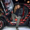David et Cathy Guetta au Mondial de l'Auto 2012 à Paris, le jeudi 27 septembre 2012, pour présenter la Renault Twizy by David & Cathy Guetta, dont ils sont les créateurs.