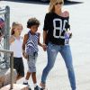 Heidi Klum et ses enfants profitent d'une belle journée ensoleillée à Los Angeles le 29 septembre 2012