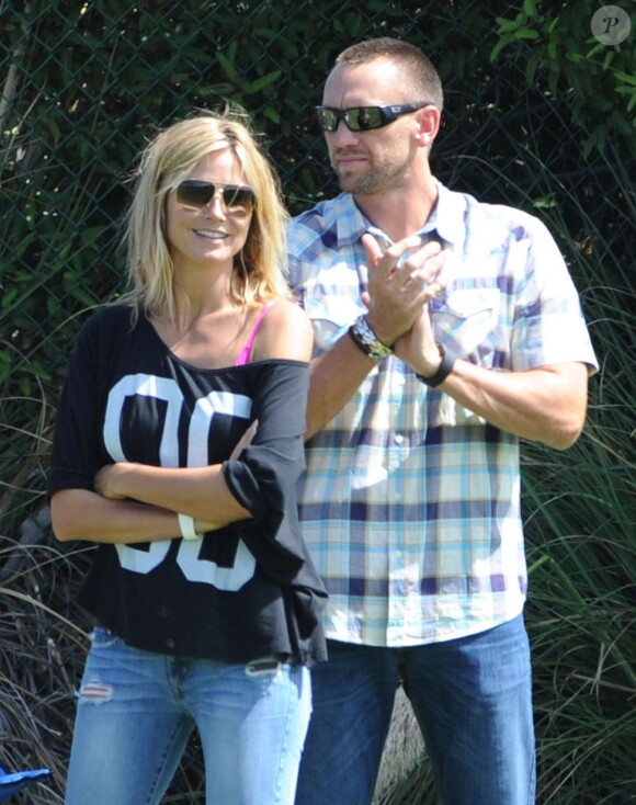 Heidi Klum et ses enfants profitent d'une belle journée ensoleillée à Los Angeles le 29 septembre 2012