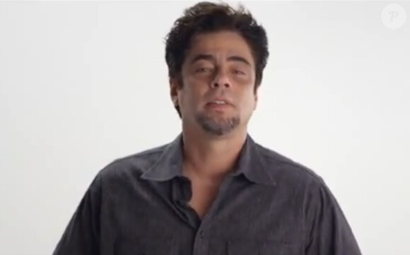 Benicio Del Toro dans la campagne pour Vote 4 Stuff.