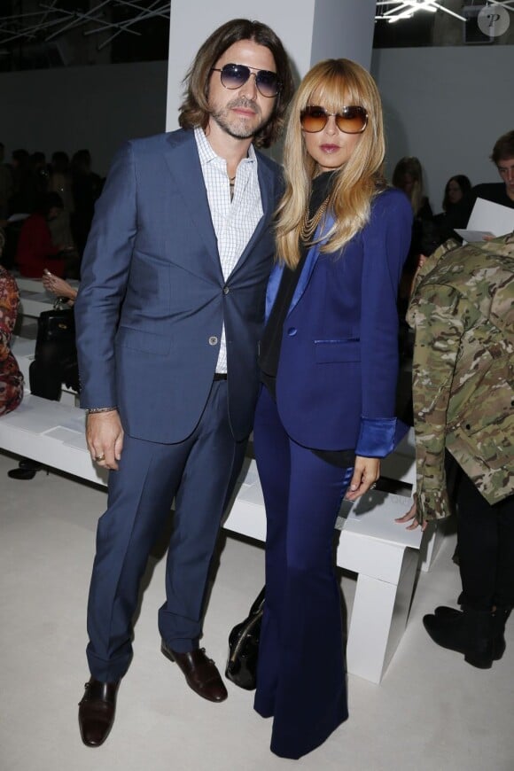 Rachel Zoe et son mari Rodger Berman assistent au défilé Giambattista Valli prêt-à-porter printemps-été 2013 au Couvent des Cordeliers. Paris, le 1er octobre 2012.