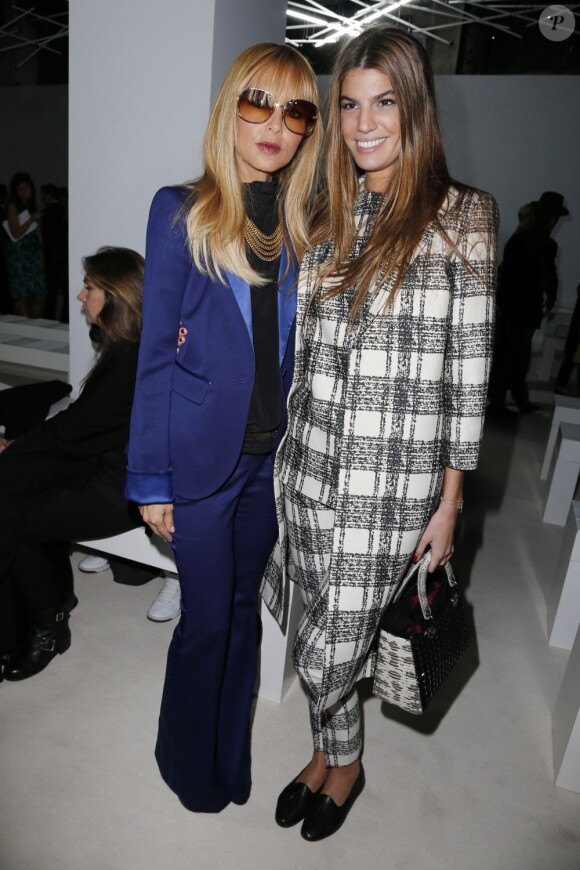 Rachel Zoe et Bianca Brandolini d'Adda assistent au défilé Giambattista Valli prêt-à-porter printemps-été 2013 au Couvent des Cordeliers. Paris, le 1er octobre 2012.