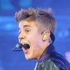 Le chanteur Justin Bieber au Staples Center de Los Angeles, le 2 octobre 2012.