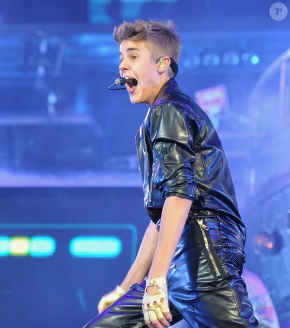 Le chanteur Justin Bieber au Staples Center de Los Angeles, le 2 octobre 2012.