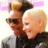 Amber Rose enceinte et son chéri Wiz Khalifa aux MTV Video Music Awards 2012 à Los Angeles le 6 septembre 2012.