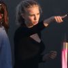 Natalie Portman et Holly Hunter tournent le nouveau film de Terrence Malick à Austin, Texas, le 3 octobre 2012.