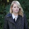 Emma Stone embrasse le Paris artistique et visite le musée Rodin. Le 4 Octobre 2012.