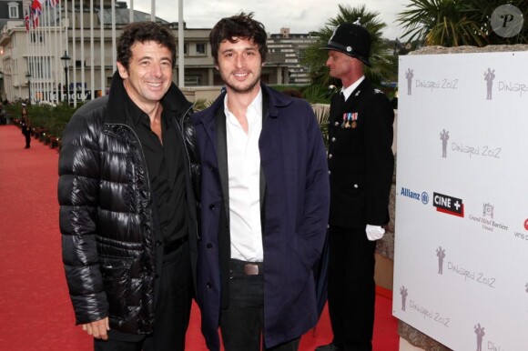 Patrick Bruel et Jeremie Elkaïm au Festival du Film Britannique de Dinard, le 6 octobre 2012.