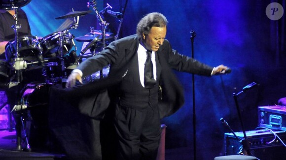 Julio Iglesias en concert à Marbella, le 12 août 2012.
