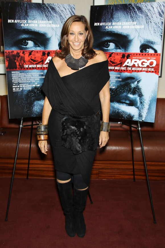 Donna Karan lors de l'avant-première à New York du film Argo le 9 octobre 2012