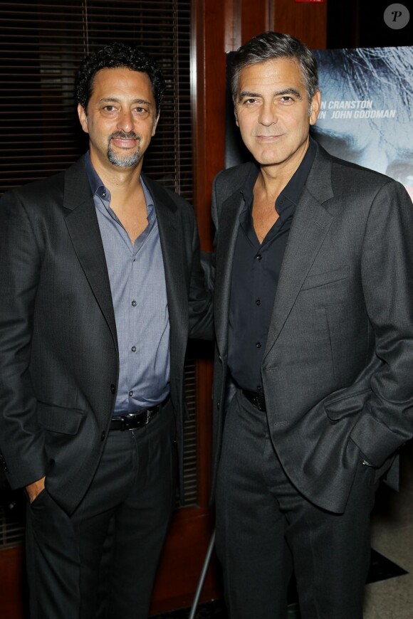 Grant Heslov et George Clooney lors de l'avant-première à New York du film Argo le 9 octobre 2012