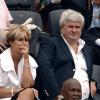 Eric Raoult et sa femme à Roland-Garros, le 31 mai 2008.