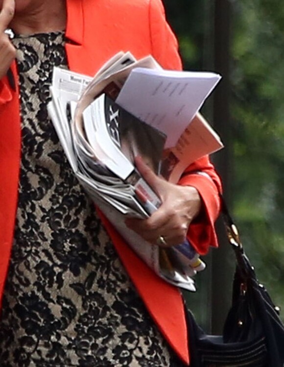 Ségolène Royal a donc lu les livres consacrés à sa rivale et ses relations avec François Hollande. Ici à Paris le 5 septembre 2012.