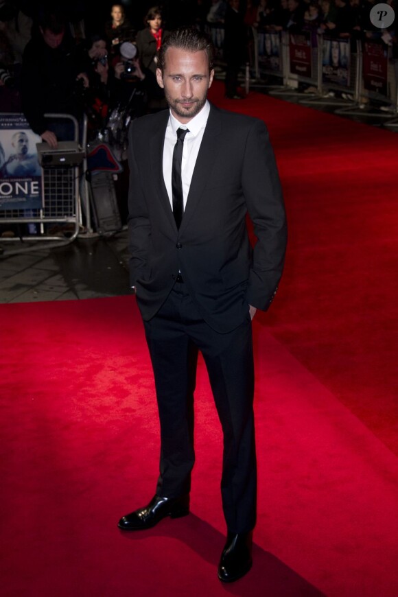 Matthias Schoenaerts lors de la présentation du film De rouille et d'os pour le BFI London Film Festival le 13 octobre 2012