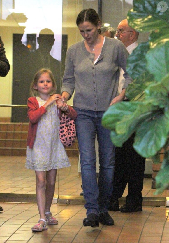 Jennifer Garner avec sa fille Violet le 13 octobre 2012