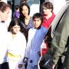 TJ Jackson entouré de Prince et Blanket, fils de Michael Jackson, le mardi 16 octobre à Los Angeles.