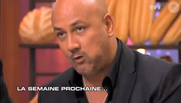 Frédéric Anton dans la bande-annonce de Masterchef 2012 sur TF1 le jeudi 18 octobre 2012