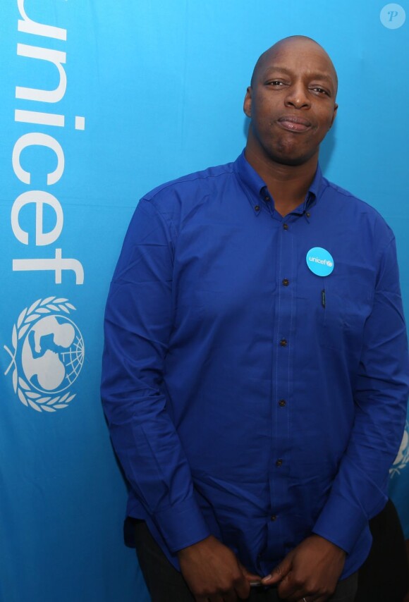 Le rappeur Oxmo Puccino nommé Ambassadeur de l'UNICEF France à Paris, le 18 octobre 2012.
