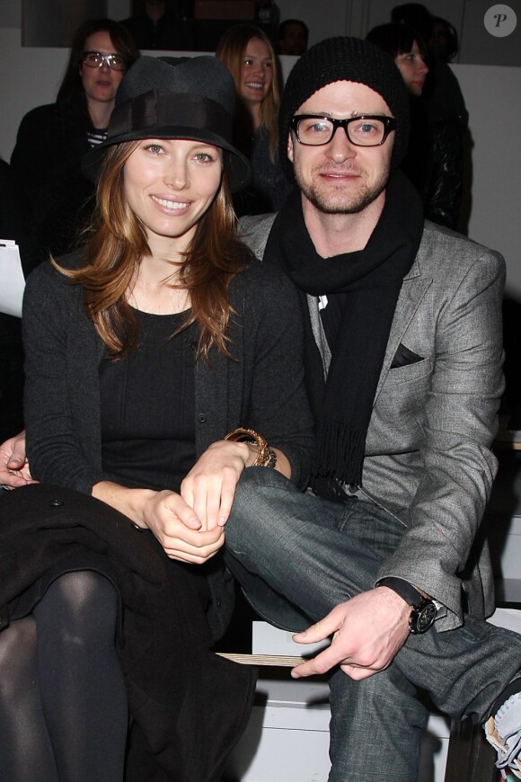 Jessica Biel et Justin Timberlake au Paris68's à New York le 18 février 2010