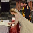 Mariage religieux du prince Guillaume et Stéphanie de Lannoy, en la cathédrale Notre-Dame, le 20 octobre 2012.