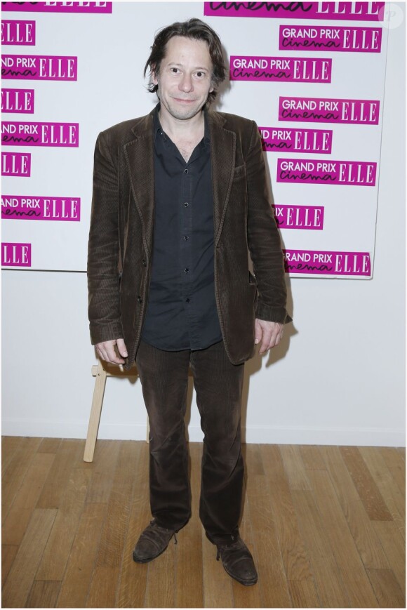 Mathieu Amalric lors de la remise du Grand prix Cinéma Elle aux Galeries nationales du Grand Palais à Paris le 22 Octobre 2012