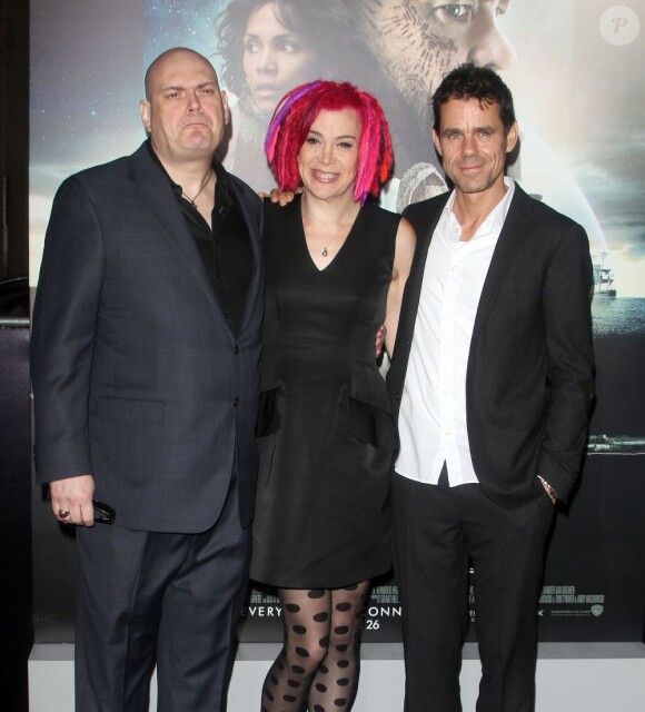 Lana Wachowski, Andy Wachowski et Tom Tykwer à l'avant-première du film Cloud Atlas à Hollywood, le 24 octobre 2012.