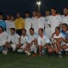 L'équipe des ex-joueurs de l'OM, au match de football de charité organisé pour le petit Yanis, handicapé, le jeudi 25 octobre à Bandol.
