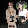 Rosie Huntington-Whiteley et une amie à la soirée Halloween de Beverly Hills, le 26 octobre 2012.
