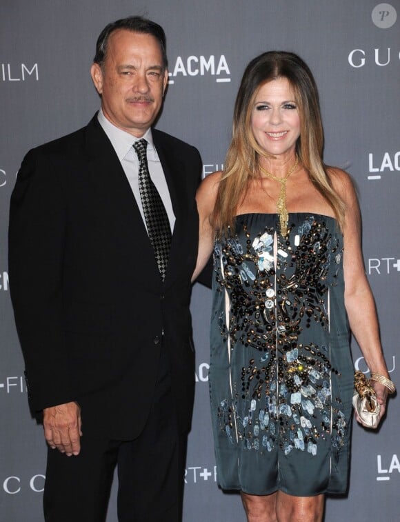 Tom Hanks et sa femme Rita Wilson au LACMA Art Gala à Los Angeles le 27 octobre 2012.