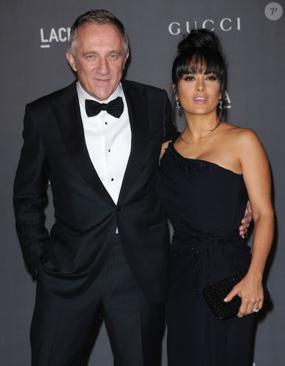 Salma Hayek et son mari Francois-Henri Pinault au LACMA Art Gala à Los Angeles le 27 octobre 2012.