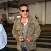 Benjamin Castaldi arrive aux Etats-Unis à l'aéroport de Los Angeles le samedi 27 octobre 2012