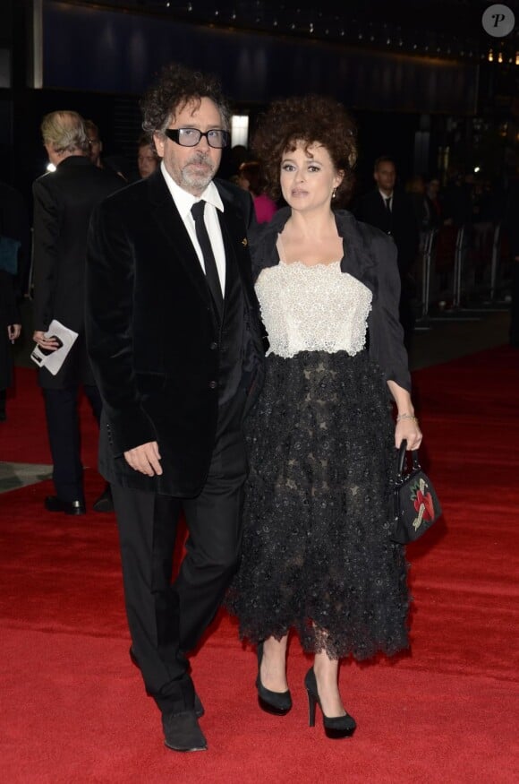 Tim Burton et Helena Bonham Carter à Londres le 20 octobre 2012