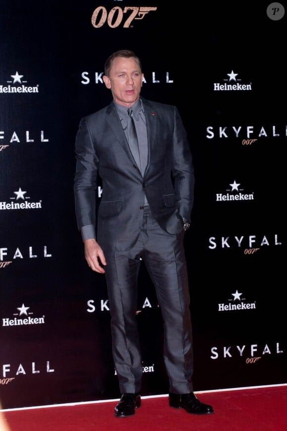 Daniel Craig lors de l'avant-première de Skyfall le 29 octobre 2012 à Madrid